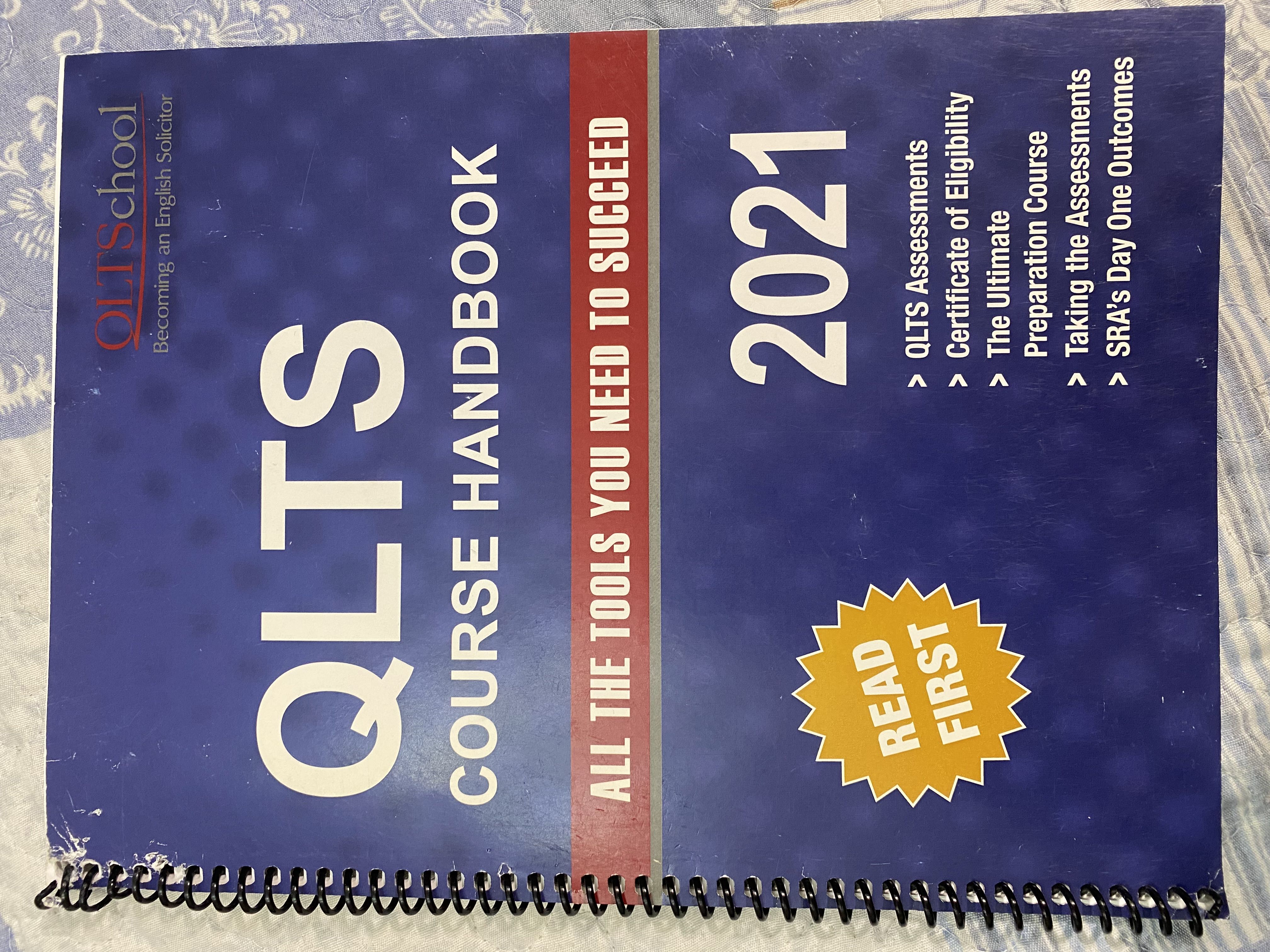 Cover of QLTS Course Handbook